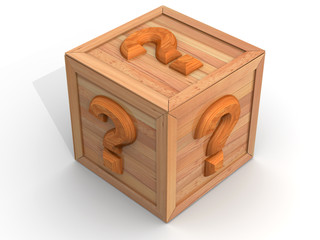 Crate with question