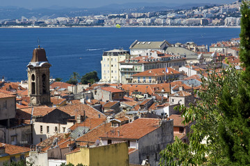 Fototapeta premium Panorama der Altstadt von Nizza