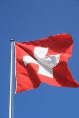 Schweizerfahne aus Stoff