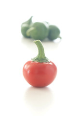 organic cherry paprika is a very hot spice