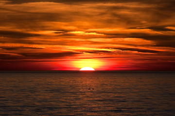 Fototapeta Sunset in the Netherlands obraz