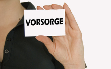 Vorsorge