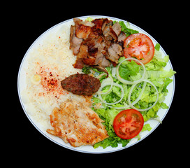assiette de kebab