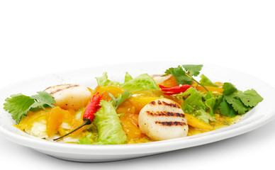 Grill Fish with Vegetables