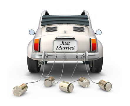 Just vorlage hochzeitsauto married 