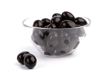bowl of black olives