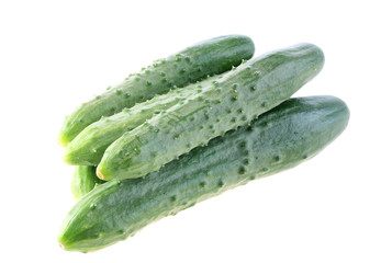 cucumbers isolated.