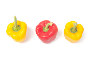 Three bell peppers