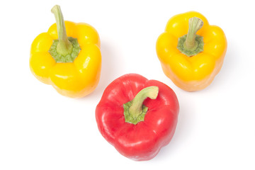 Three bell peppers