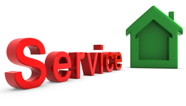 Service Casita Rojo y verde