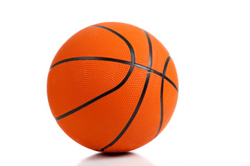 Fototapeta premium Rubber Basketball on white