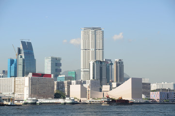 Fototapeta premium Tsim Sha Tsui from Victoria Harbour