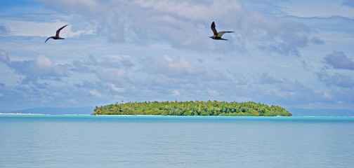 abstrait ile dans le pacifique