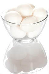 White chicken eggs