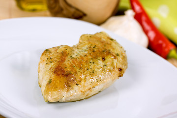 Hühnerbrust , gegrillt
