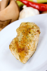 Hühnerbrust , gegrillt
