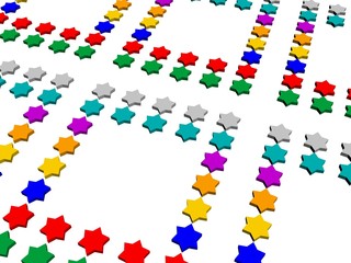 colorful star background