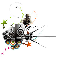 vector music illustration