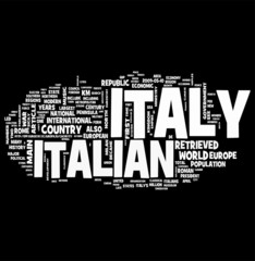 Italy word cloud