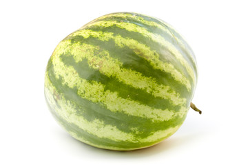 Ripe watermelon isolated on white background