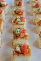 Blätterteigpasteten mit Garnelen