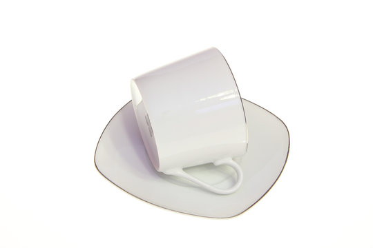 white cup