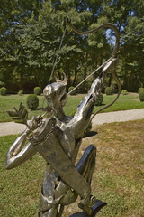 france; charente-maritime; Dampierre-en-Boutonne : parc du ch&acirc;te