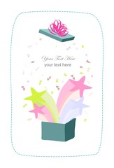 tarjeta de anuncio recién nacido