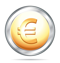 Euro gold and silver icon