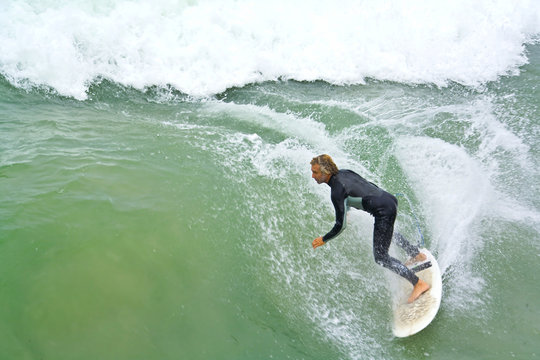 Surfer with Copy Space - Powered by Adobe