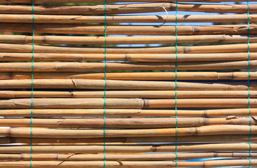 Rural texture wicker fence.