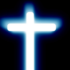 glowing cross