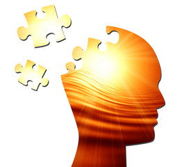 Human head silhouette