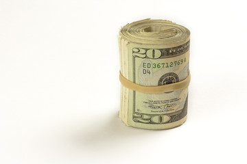 Roll of Twenty Dollar Bills