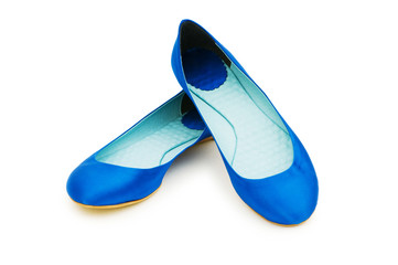 Woman shoes isolated on the white background