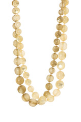 Pearl necklace isolated on the white