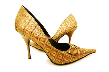 Obraz premium Woman shoes isolated on the white background