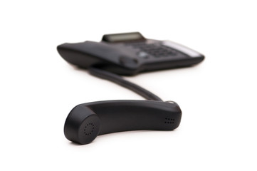 Office phone isolated on the white background