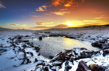 Sunset in the Snow