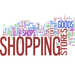 Shopping word cloud