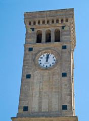 Fototapeta na wymiar Clock Tower. Miglionico. Basilicata.