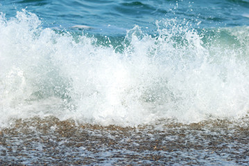 Rough wave on seacoast