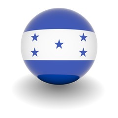 High resolution ball with flag of Honduras