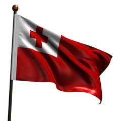 High resolution flag of Tonga