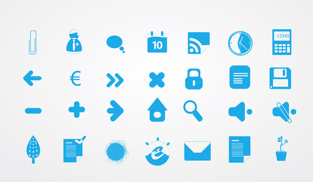 Collection of icons for your business website.