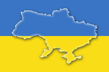 ukraine flag flagge shape
