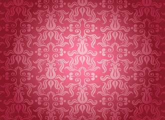 Luxury pink ornamental pattern