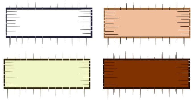 spiky banner set
