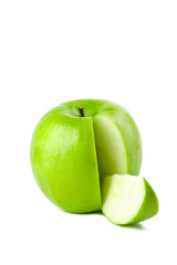 green apple isolated