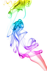 abstract rainbow smoke background